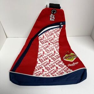 Rawlings Cardinals Kids Club Sling Backpack Red Blue Polyester